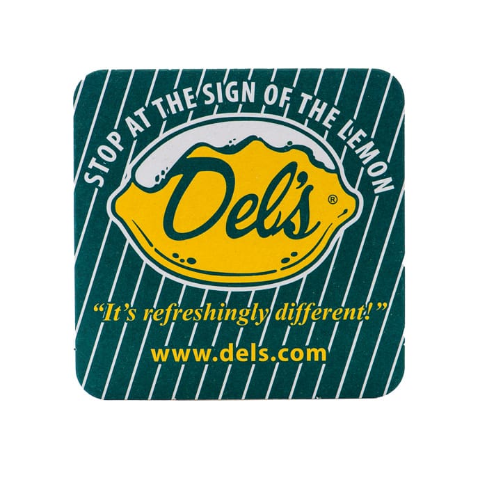 Del's Coaster (Front) - Del's Lemonade - Blueflash Photography