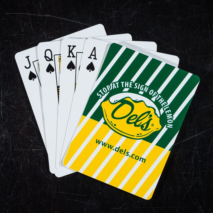 Playing Cards Hand - Del's Lemonade - Blueflash Photography