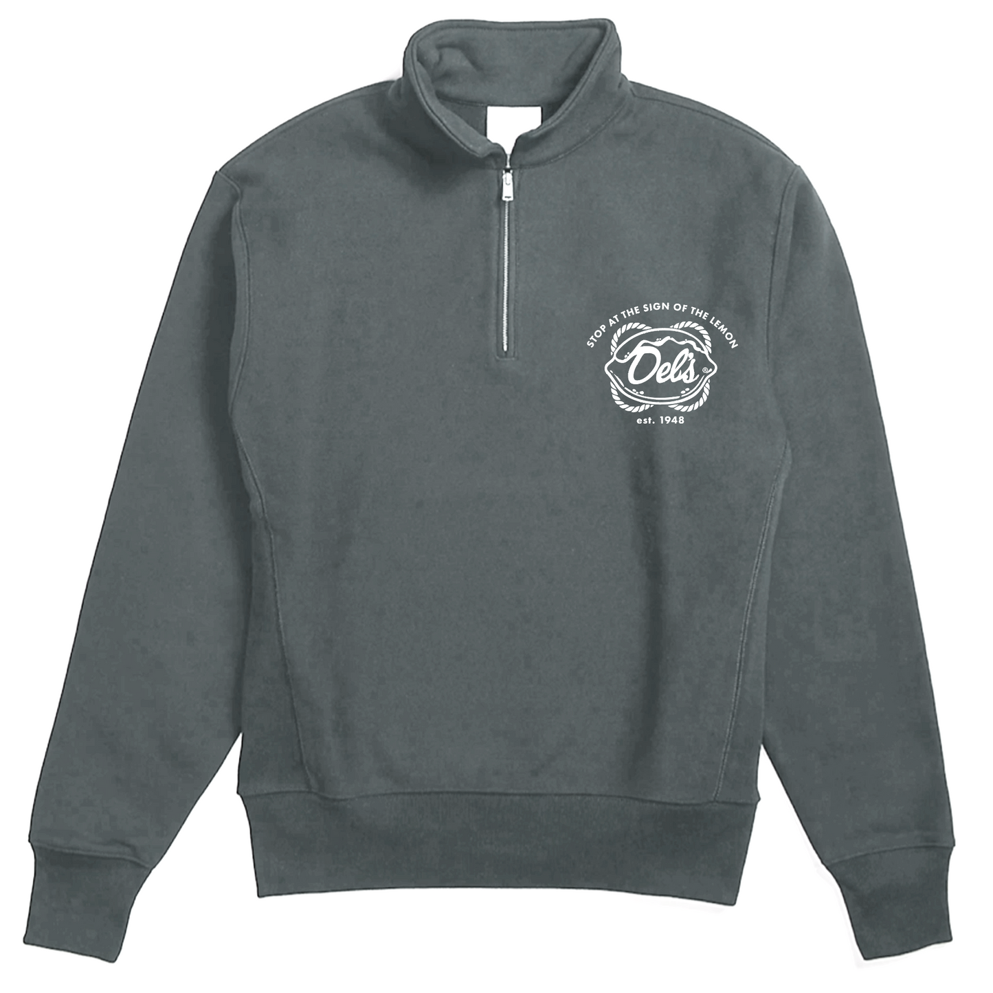 Del's Nautical Logo Quarter-Zip Pullover