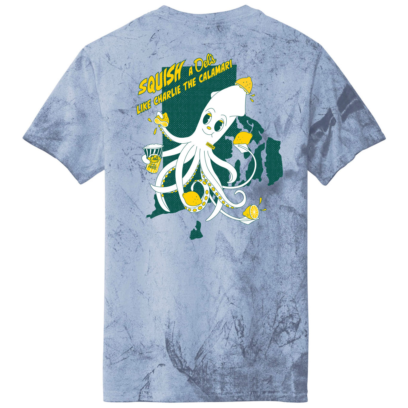 comfort colors tie dye squid back blue