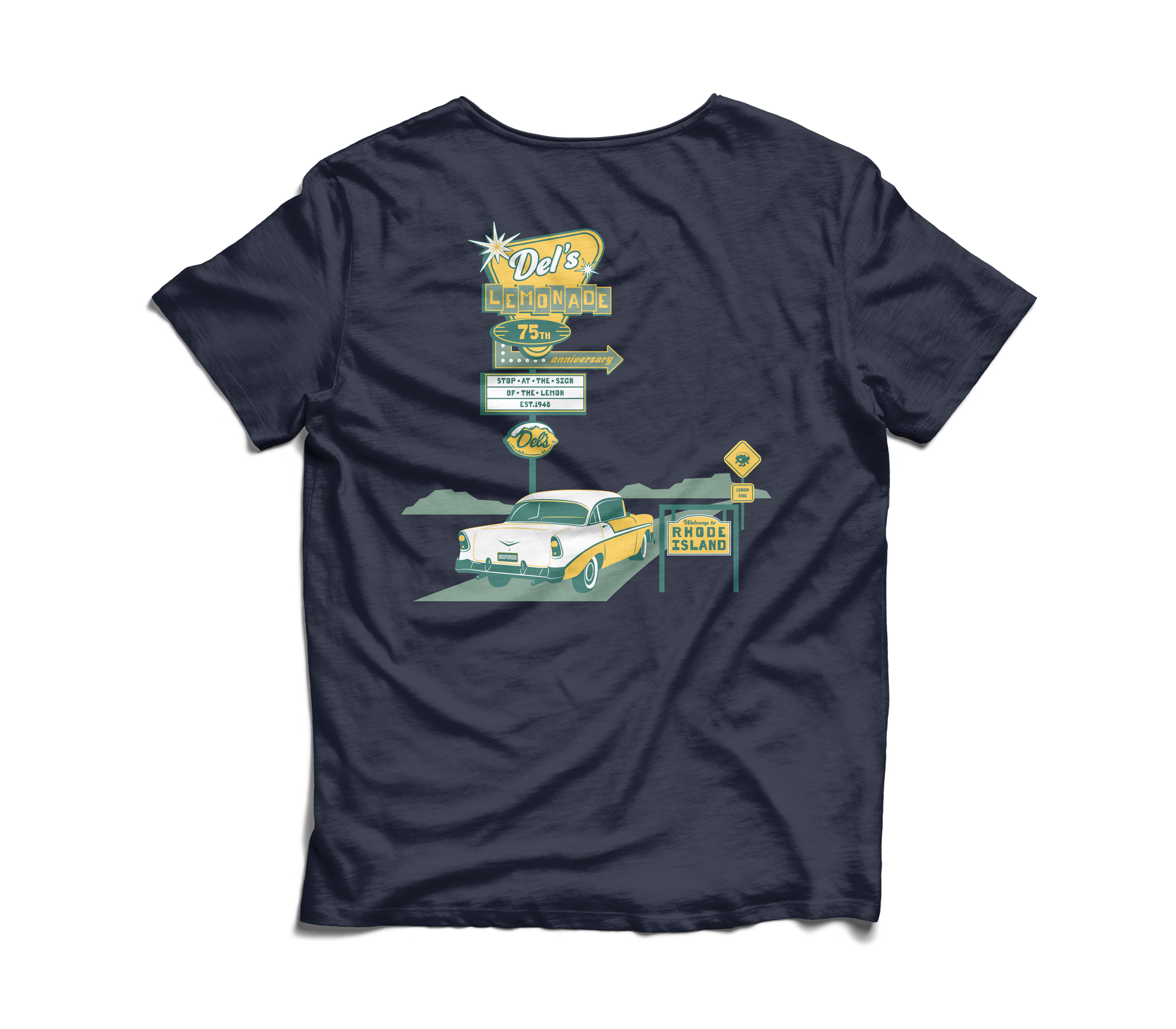 Del's 75th Anniversary T-Shirt – Del's Lemonade Refreshments Inc. Del's 75th Anniversary T-Shirt – Del's Lemonade Refreshments Inc.